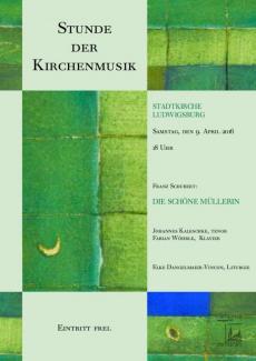 Plakat für das Konzert „Franz Schubert: die schöne Müllerin“