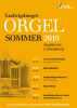 Plakat zum Ludwigsburger Orgelsommer 2019 in der Stadtkirche Ludwigsburg.
