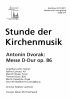 Titelblatt des Programmhefts zum Konzert „Antonin Dvorak: Messe in D-Dur“ am 22.10.2011 in der Stadtkirche Ludwigsburg