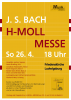 Plakat Konzert am 26.04.2020 in der Friedenskirche Ludwigsburg: Bach h-moll-Messe