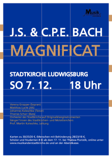 Plakat zum Magnificat am 07.12.2025