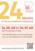 Plakat für die Veranstaltung „24 Stunden für die neue Stadtkirche Ludwigsburg” am 6.+7. Juli 2013