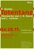 Plakat zum Konzert „H. Distler: Totentanz” am 20.11.2005 in der Stadtkirche Ludwigsburg