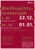 Plakat zum Konzert „Weihnachtsoratorium IV bis VI” am 01.01.2007 in der Stadtkirche Ludwigsburg