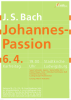 Plakat zum Konzert „Johannes-Passion” am 06.05.2007 in der Stadtkirche Ludwigsburg
