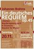 Plakat zum Konzert „Brahms-Requiem” am 20.11.2016 in der Stadtkirche Ludwigsburg