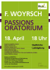Plakat F. Woyrsch: Passionsoratotium am 18.04.2025